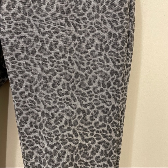 Calvin Klein Gray Leopard Print Pants - Picture 2 of 8